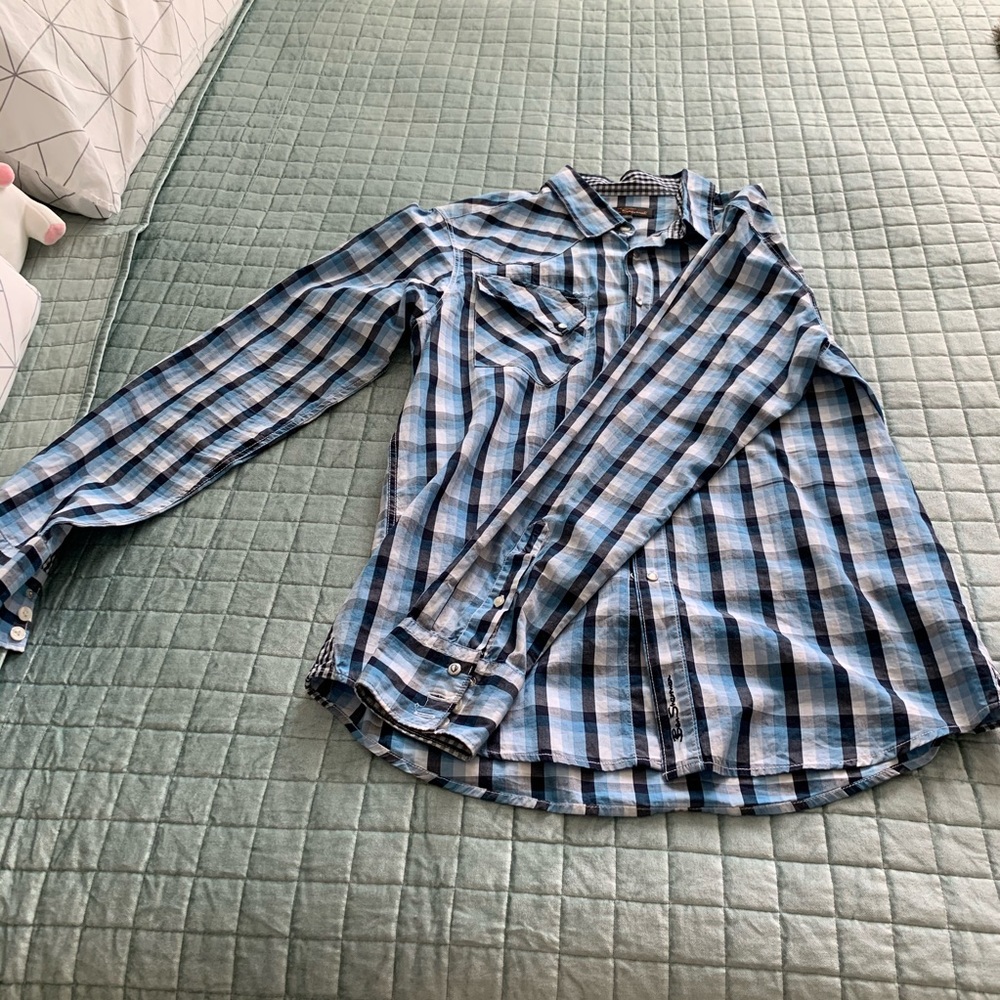 Ben Sherman Men’s large, long sleeve snap shirt. - Picture 1 of 4